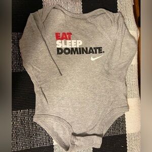 Nike Eat Sleep Dominate Onesie 3-6 months